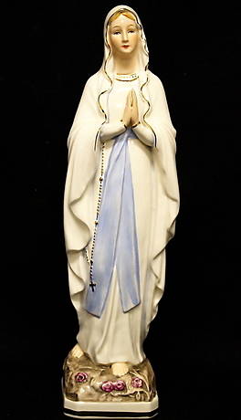 FIGURIN, porslin, Stående Madonna ,P.Unger, Goebel.