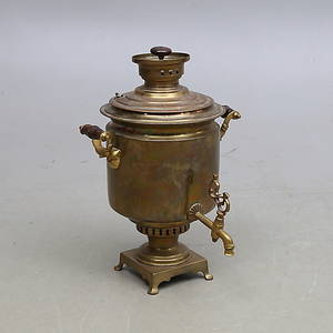 SAMOVAR, mässing, Ryssland, 1800-1900-tal.
