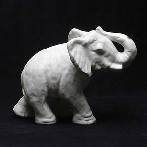 FIGURIN, keramik, Elefant, Anna Lisa Thomson, Upsala Ekeby, etikettmärkt.
