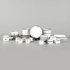 KAFFEMATSERVIS, 50 delar, flintgods, Nordica design Carl Harry Stålhane, Rörstrand.