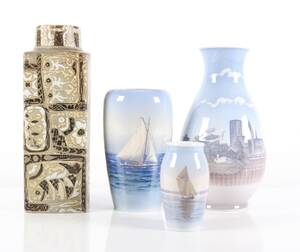 BG og Royal Copenhagen samling vaser 4