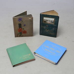 BREVKORT samt VYKORT, ca 340 st, i 4 album, 1900-tal.
