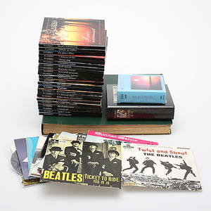 EP-SKIVOR, 14 st, Beatles m m, samt STENKAKOR, 8 st.