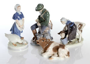 ROYAL COPENHAGEN, FIGURINER, FYRA ST