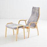 Fåtölj med fotpall Lamino design Yngve Ekström