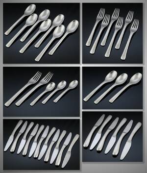 Maria Berntsen for Georg Jensen. Bestikdele af stål 38