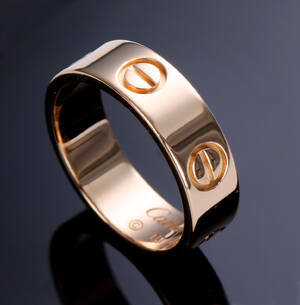 Cartier. Klassisk Love Band ring af 18 kt. guld