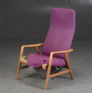 Alf Svensson for Fritz Hansen, hvilestol model Contour.