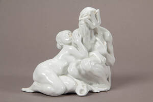 BG Kai Nielsen. Chine de Blanc figur Neptun