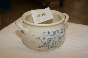 Blåvit kruka, Gustavsberg, diam 16 cm