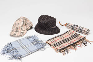 Samling accesories af Burberry og Louis Vuitton 5