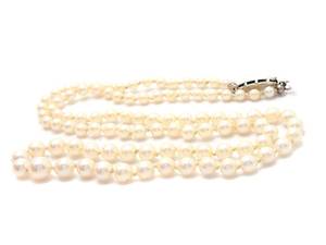 Pärlcollier, lås S925