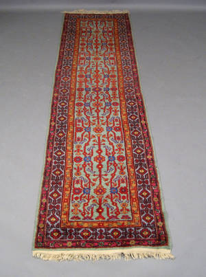 Orientalsk løber. 75 x 320 cm.