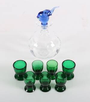 Holmegaard. Pepita glas samt karaffel af Michael Bang 8