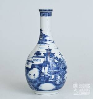 Porslinsflaska, Qianlong, Kina 1700-tal