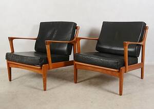 FÅTÖLJER, ett par, Kuba Bertil Fridhagen, 1960-tal.