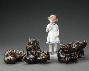 Royal Copenhagen og Bing Grøndahl. Samling figurer af porcelæn 6