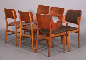 Bramin. Seks spisebordsstole, 1960erne 6