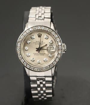 Rolex Oyster Perpetual Datejust, damearmbåndsur. 1969