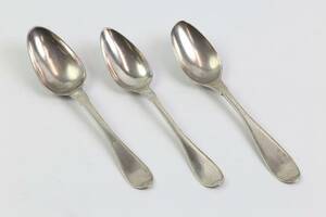 MATSKEDAR, 3 st, silver, Svensk, 1810-1820-tal, ca 192 g