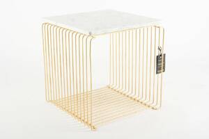 Verner Panton. Limited Edition Wire Cube i farven Matt Gold. 2