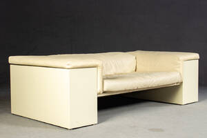 Cini Boeri, Sofa Modell Brigadier in Leder für Gavina