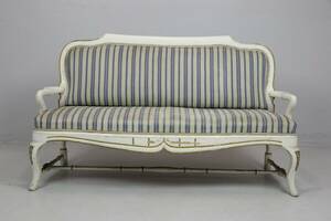 SOFFA, tresits, vitmålad, rokokostil