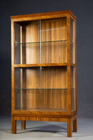 Karl Bertsch für Deutsche Werkstätten, Art -Déco Vitrine, 1920er Jahre