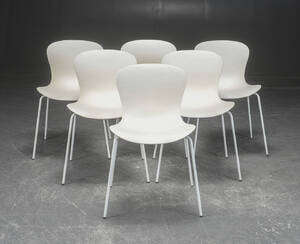 Kasper Salto for Fritz Hansen. Sæt på seks stole model NAP 6