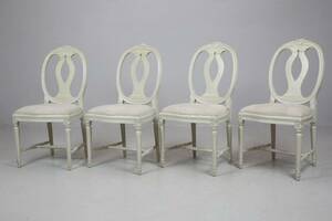 STOLAR, 4 st, Gamla Sverige, Åmells Möbler, gustaviansk stil, 1900-talets andra hälft