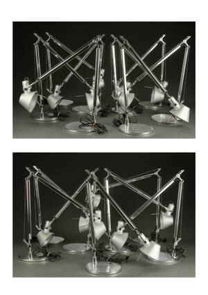 Michele De Lucchi og Giancarlo Fassina. 15 stk. Tolomeo bordlamper. 15