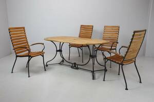 TRÄDGÅRDSBORD med TRÄDGÅRDSSTOLAR, 4 st, Beaufort 10, By Scandinavien Design