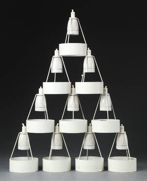 Erik Møller. 10 pendler model Pakhus. 10