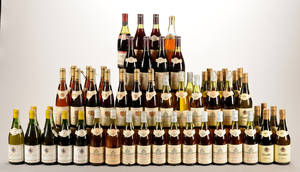 Samling af ældre Bourgogne og Tyske hvidvine 54.