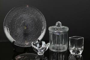 SKÅL, fat, vas, samt burk med lock, kristall, samt, Iittala, Orrefors, Kosta, Polen
