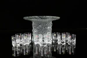 VAS, Timo Sarpaneva, samt SNAPSGLAS, Tapio Wirkkala, Gaissa, 11 st, Iittala