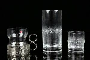 TIMO SARPANEVA, irish coffeglas, 6 st, TAPIO WIRKKALA, grogglas, 4 st, samt likörglas, 4 st, Iittala