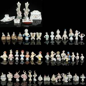 Samling Tyske og Hollandske porcelænsfigurer mm.55