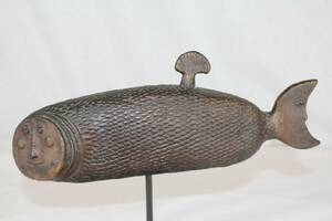 STIG LINDBERG MÅNFISKEN BRONS H 21,5 CM