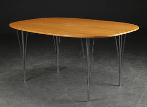 Piet Hein Bruno Mathsson. Superelipse spisebord, eg