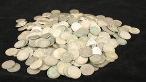 Samling svenska mynt 1 kr ca 1907-1941 ca 400 st