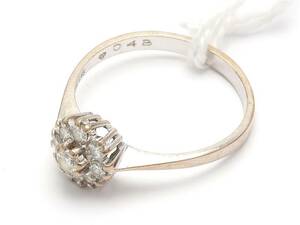 Carmoséring 18K vitguld