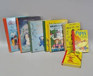 8 st. barnböcker, Astrid Lindgren, Pippi, Emil m. fl.