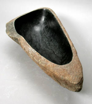 Unika trug fuglebad i mountain-stone