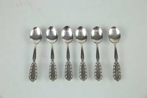 KAFFESKEDAR, 6 st, silver, GAB, 50 g