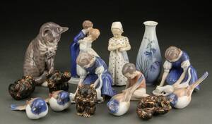 Royal Copenhagen og Bing Grøndahl, samling porcelænsfigurer 15