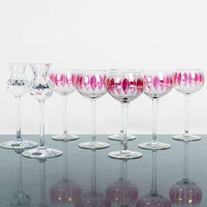 VITVINGLAS Bohemia, 6st, h16,5 cm
