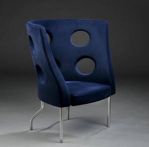 Paolo Rizzatto født 1941. Skulpturel højrygget hvilestol model monoflexus 911