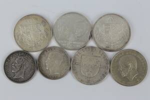 MINNESMYNT, 3 st, 1976, samt MYNT, 4 st, Sverige