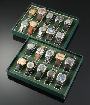 Samling henholdvis ubrugteNOS vintage armbåndsure 20